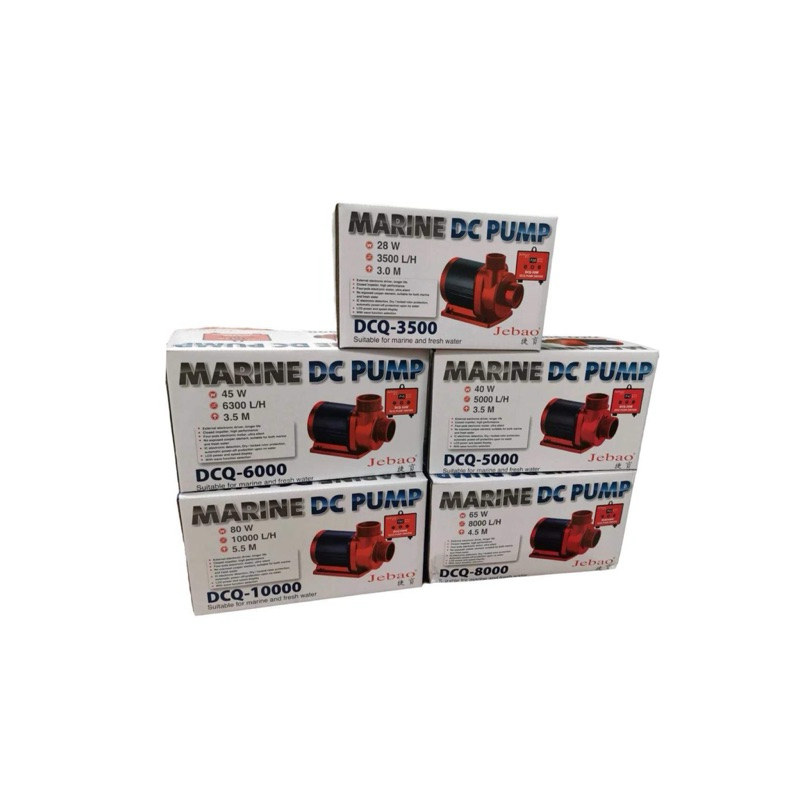 เครื่องแท้Jebao DCQ3500/5000/8000/10000 ปั๊มน้ำ MARINE DC PUMPพร้อมคอนโทลปั๊มประหยัดไฟแกนเซรามิคใช้ได้ทั้งน้ำจืดเเละทะเล