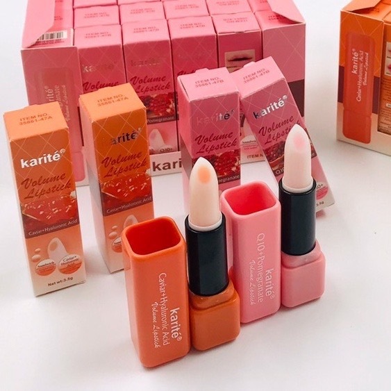35861-47 ราคาส่งยกกล่อง 24 ชิ้น ลิปมัน karite ลิปมันทับทิม ลิปมันไข่ปลาคาเวียร์+กรดไฮยาลูโรนี ลิปบำร