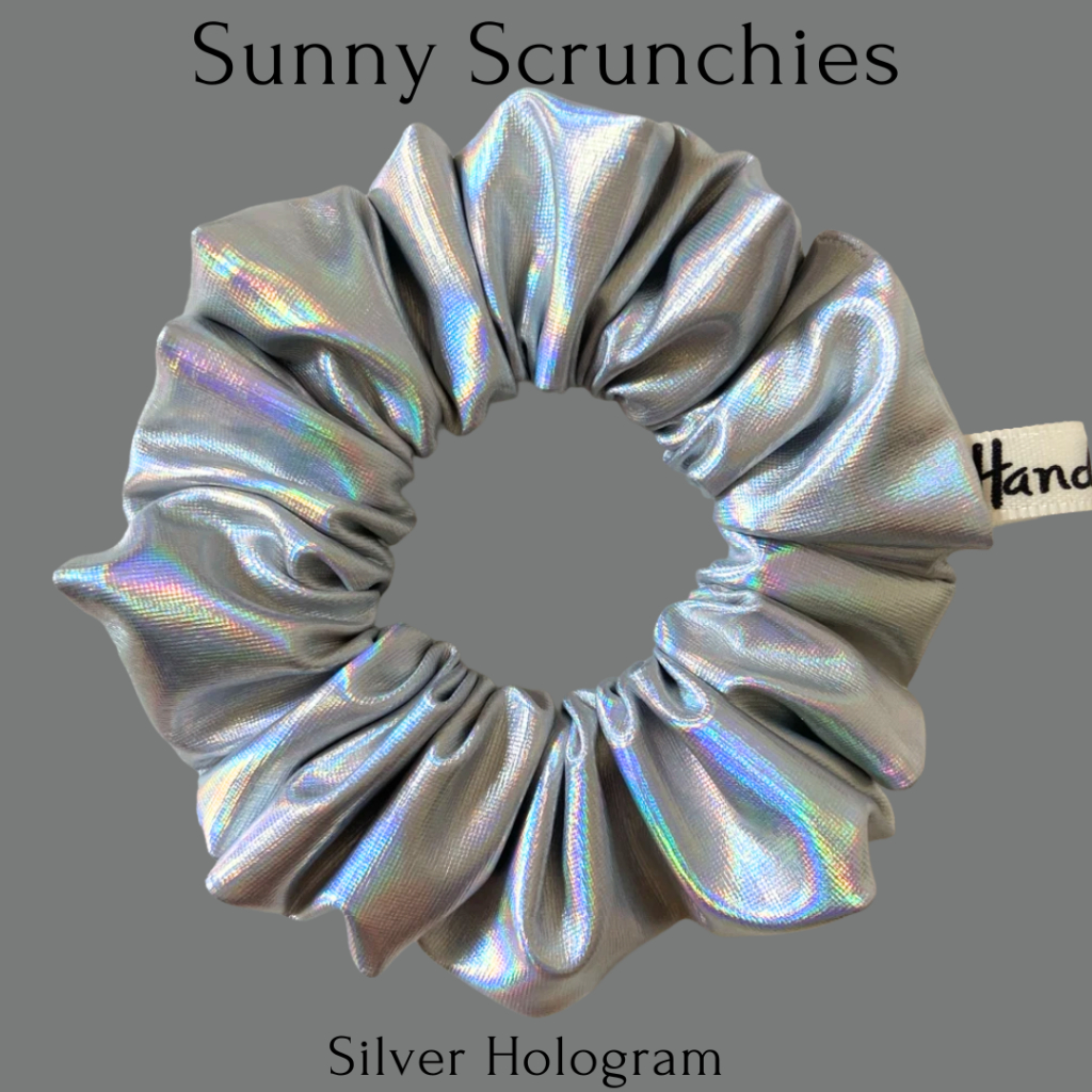 ยางรัดผม Sunny Scrunchies hologram  ยางมัดผม ไม่กินผม  โดนัทรัดผม