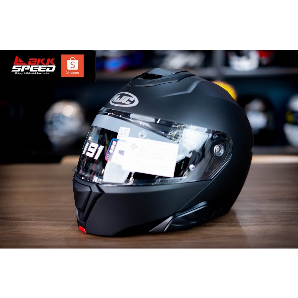 HJC i91 Semi Flat Black ดำด้าน ยกคาง ECE R22.06