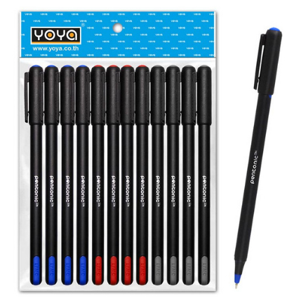 ปากกาลูกลื่น PENTONIC 0.5 มม. คละสี (แพ็ก 12 ด้าม)