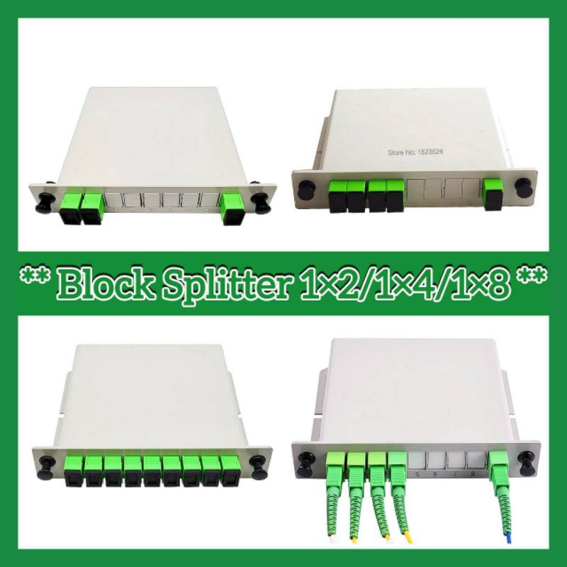 Block Splitter SC/APC 1×2/1×4/1×8  Port กล่องบล็อก สปิตเตอร์
