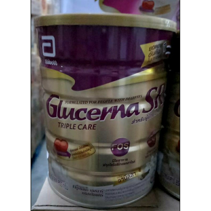 Glucerna SR กลูเซอน่า เอสอาร์ ขนาด 380 กรัม/800 กรัม นมสำหรับผู้ป่วยเบาหวาน