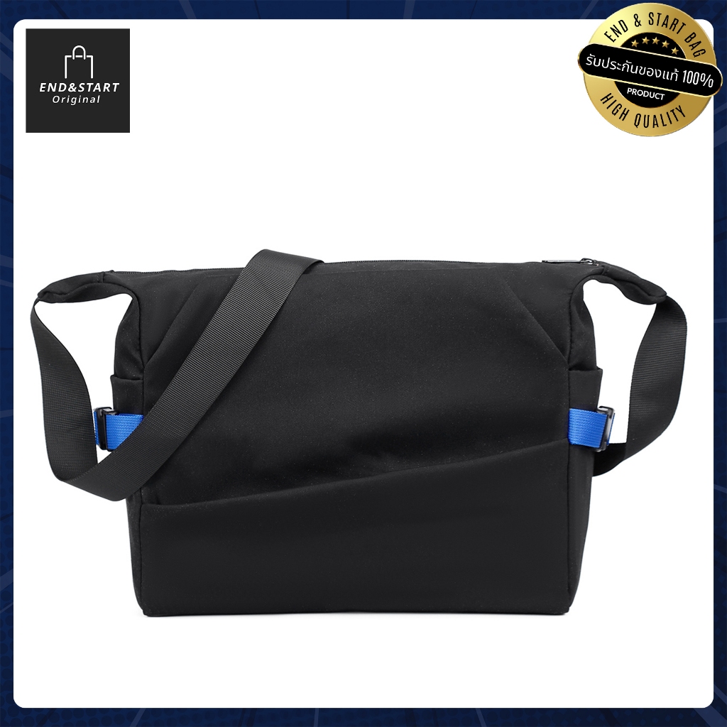 BAGB034 กระเป๋า END&START ผ้าคุณภาพดี  สะพายข้างและสะพายไหล่ได้ สายปรับได้ มีช่องด้านหน้าและด้านหลัง