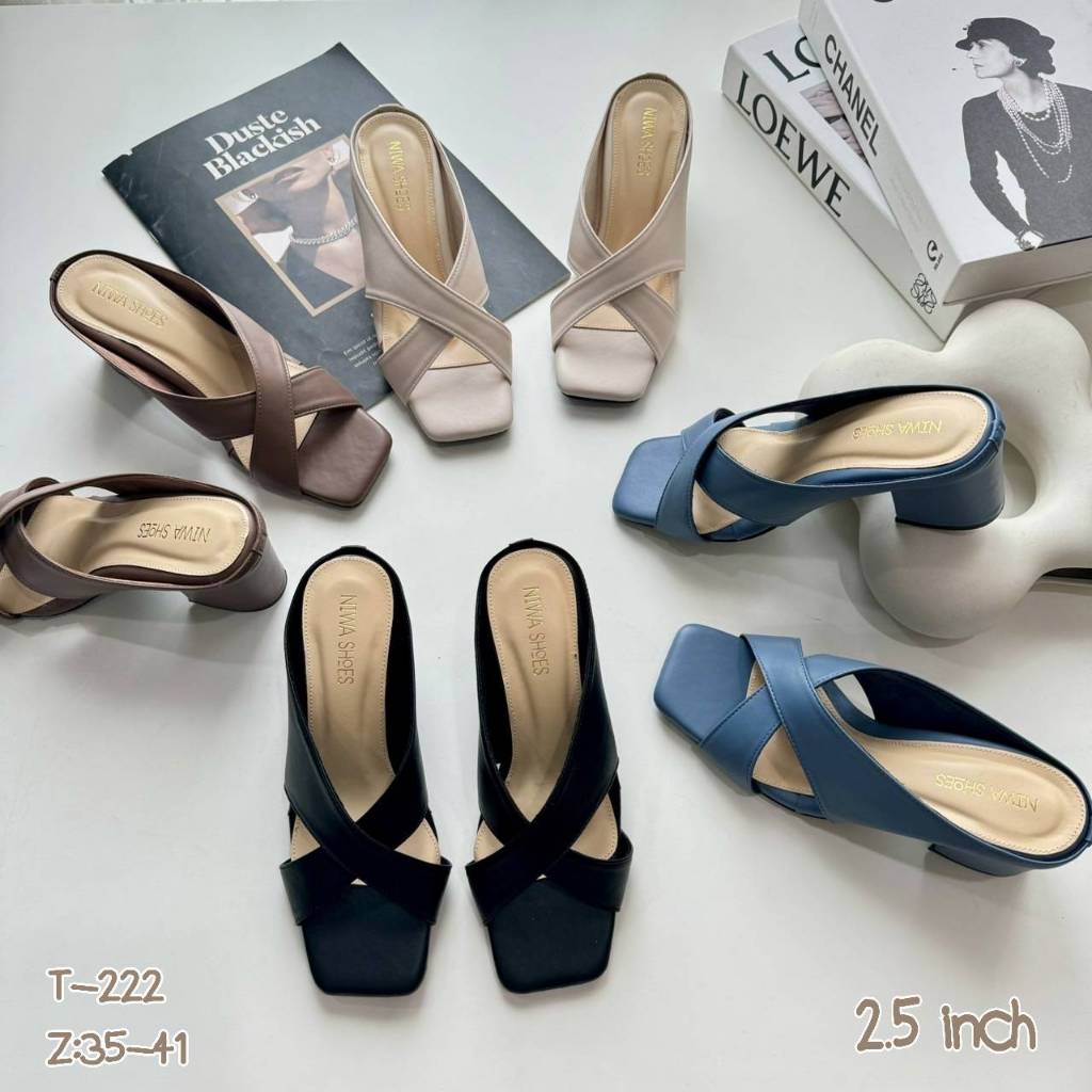 รองเท้าส้นสูง รองเท้ามีส้น รองเท้าส้น2.5นิ้ว รหัสสินค้า T-222 Niwa shoes
