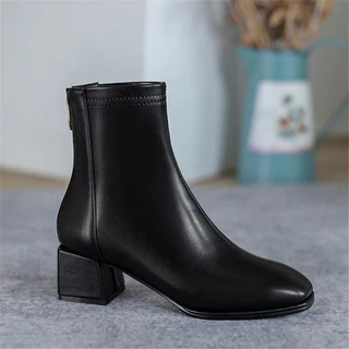 Fashion Boots รองเท้าบูทมาร์ตินสีขาว รองเท้าบู๊ทมาร์ติน รองเท้าบู๊ตสำหรับผู้หญิง