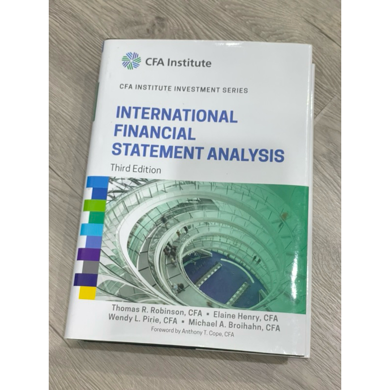 หนังสือ CFA International Finanial Statement Anylysis ❤️ Thrid Edition ปกแข็ง.
