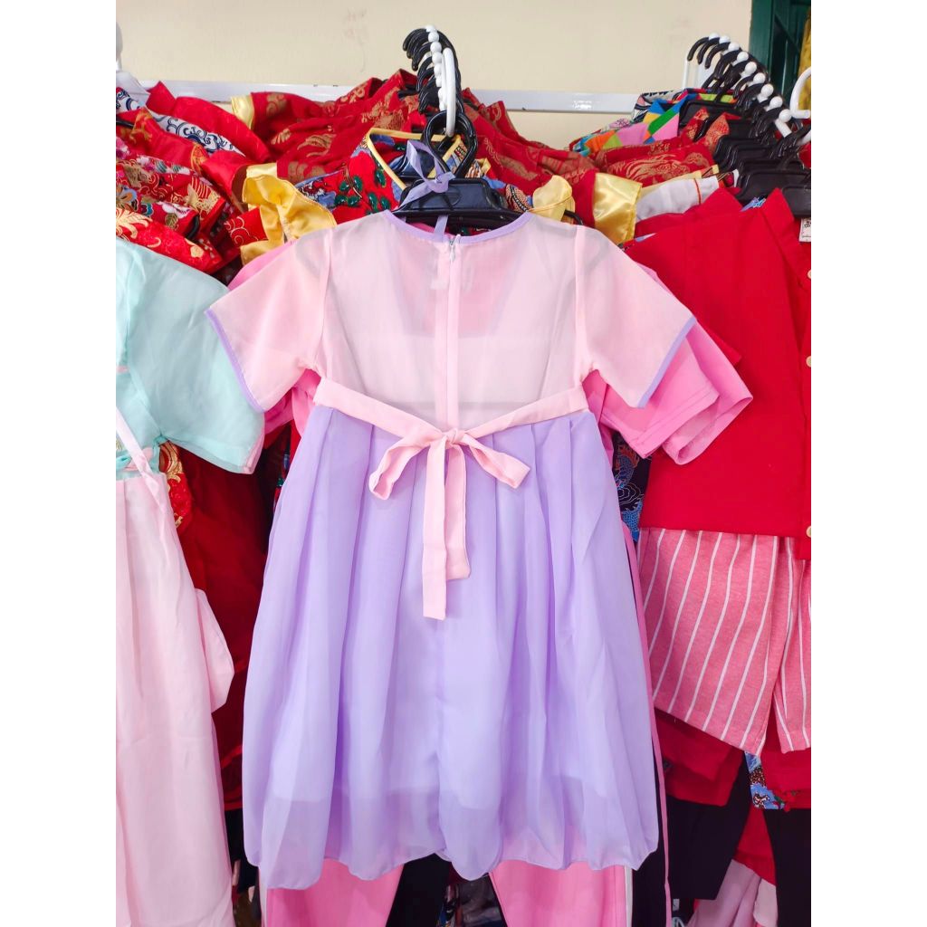 🧧🧧เดรชหมวยน้อย​งานปักดอกไม้ 🌸🌸 💗💗ผูกโบว์เอว ฟรุ้งฟริ้งน่ารัก​ น่ารัก​ 🎀🎀 - รูปที่ 6