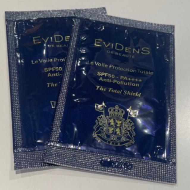[95.- เก็บcode] evidens de beaute - the total shield 1.5ml ( กันแดด evidens )