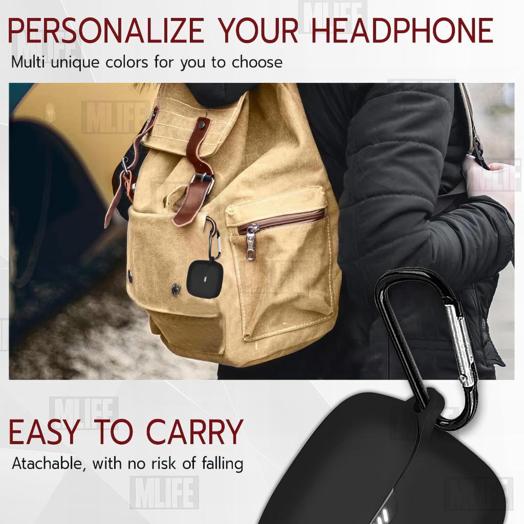 MLIFE - เคส JBL Tune Flex เคสกันรอย เคสหูฟัง สายคล้องคอ หูฟังไร้สาย หูฟังบลูทูธ - Earphone Case Cover - รูปที่ 4