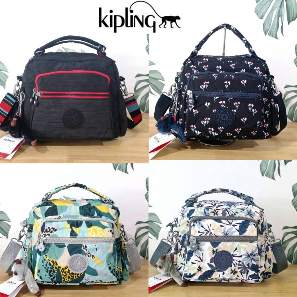 กระเป๋าถือหรือสะพายข้าง KIPLING Square Handbag & Shoulder bag ขนาดกลาง วัสดุ Polyester 100%