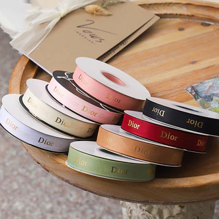 ริบบิ้นผ้า Dior ขนาด 2 × 45 หลา พร้อมส่งครับ
