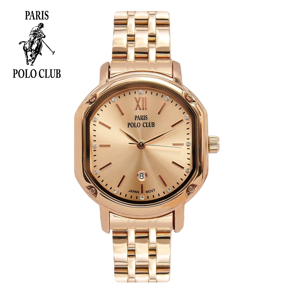 Paris Polo Club นาฬิกาข้อมือผู้หญิง สายสแตนเลส รุ่น PPC-230712