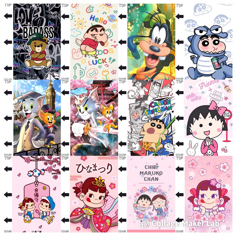 ฟิล์มหลังมือถือ ลายการ์ตูนน่ารัก มาใหม่ล่าสุด (ตัดตามรุ่นมือถือ) - รูปที่ 2