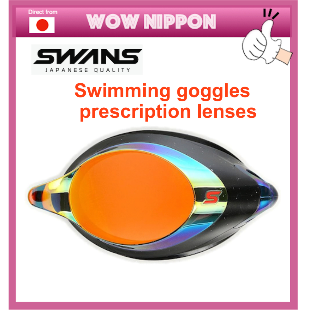 [ส่งตรงจากญี่ปุ่น] แว่นตาว่ายน้ำ SWANS เลนส์สั่งตัด SRXCL-N PAF SMOR Smoke × Flash กระจกสีส้ม S-5.00 Racing Cushion เลนส์สำหรับผู้ใหญ่เท่านั้น