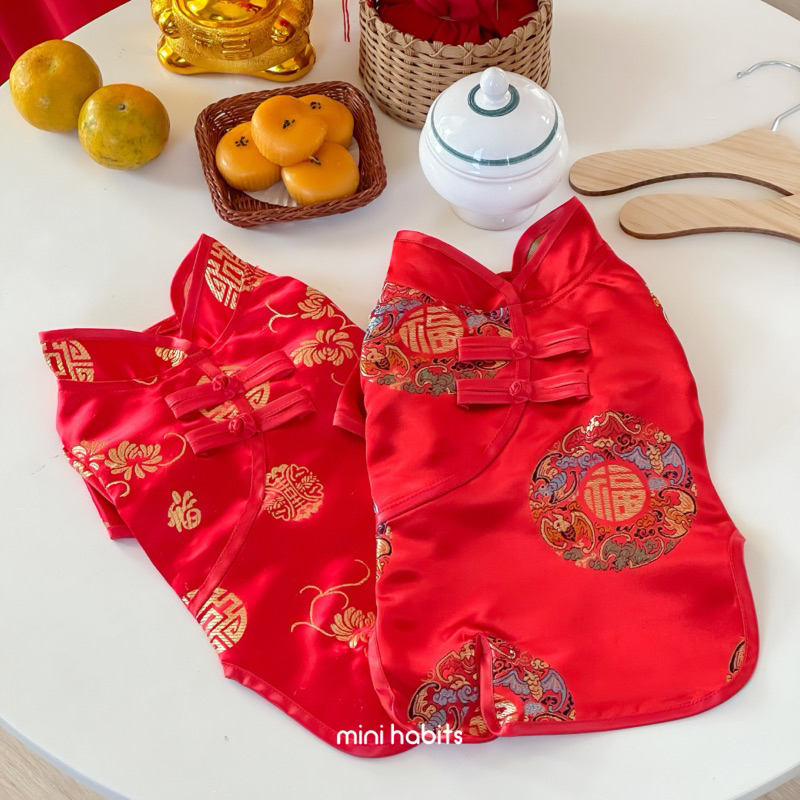 [🚚 พร้อมส่ง] ชุดกี่เพ้าแมว หมา Meiling Chinese Pet Dress ชุดตรุษจีนแมว ชุดจีนสำหรับสัตว์เลี้ยง