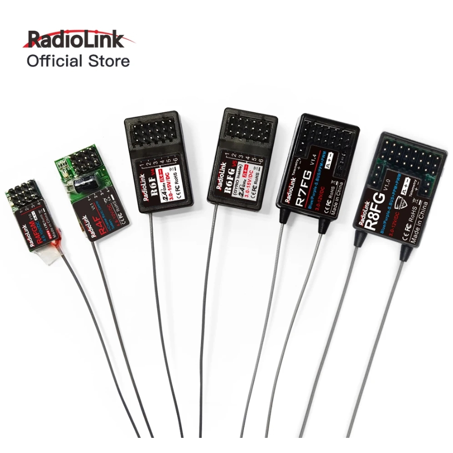 [รีซีฟ] รีซีฟสำหรับรีโมท RadioLink RC4GS RC6GS RC8X  R4FGM / R4F ตัวจิ๋ว / R6FG / R6F / R7FG มีไจโรใ
