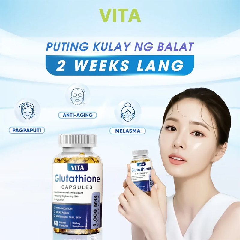 (60 เม็ด) VITA กลูต้าไธโอน Glutathione 1000 มิลลิกรัม สารต้านอนุมูลอิสระคอลลาเจนต่อต้านความชรา 60/120 แคปซูล - รูปที่ 7