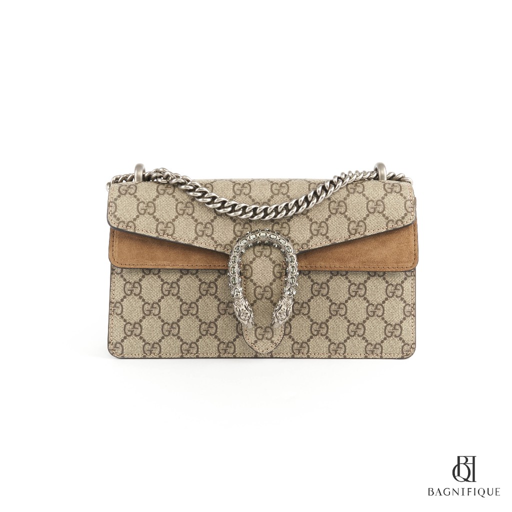 NEW GUCCI DIONYSUS SMALL BROWN GG MONOGRAM RHW