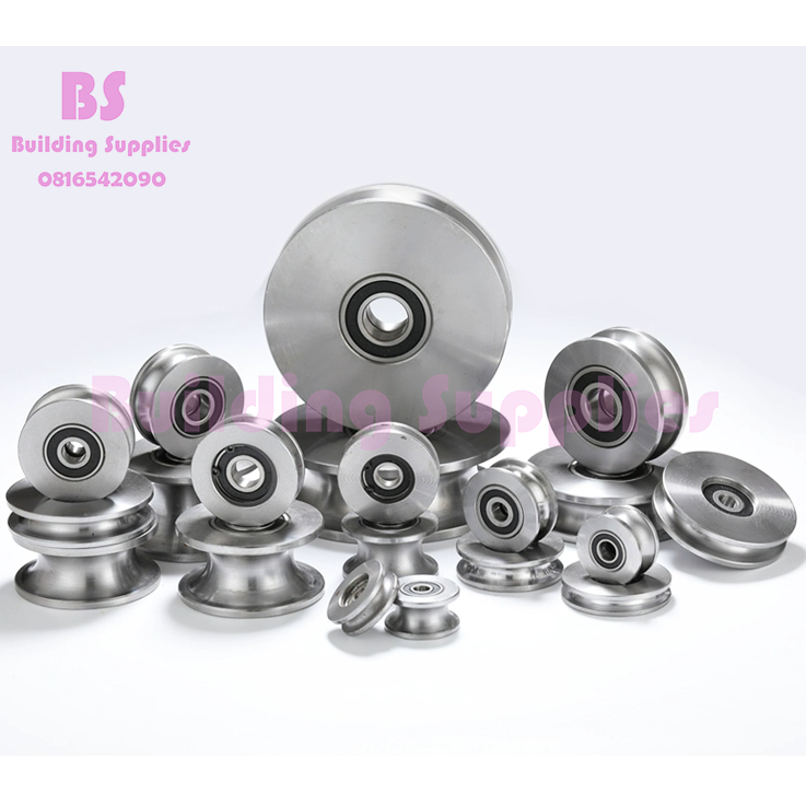 ล้อสแตนเลส ล้อประตู เกรด304 ขนาด 2นิ้ว 2.5นิ้ว 3นิ้ว 4นิ้ว ชุดล้อประตู(พร้อมส่ง)
