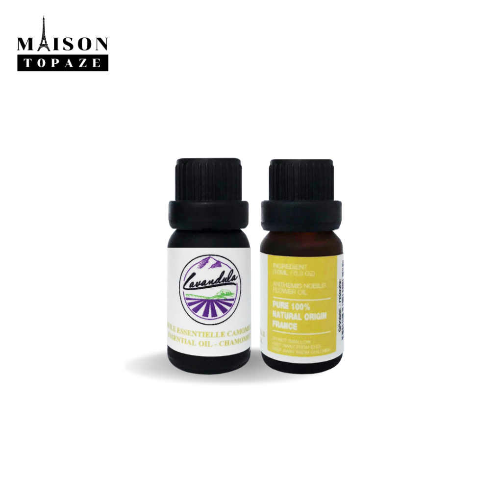 น้ำมันหอมระเหย ออร์แกนิค สกัดเข้มข้น 100% กลิ่นดอกคาโมมายล์ Lavandula - Pure 100% Essential Oil - Chamomile