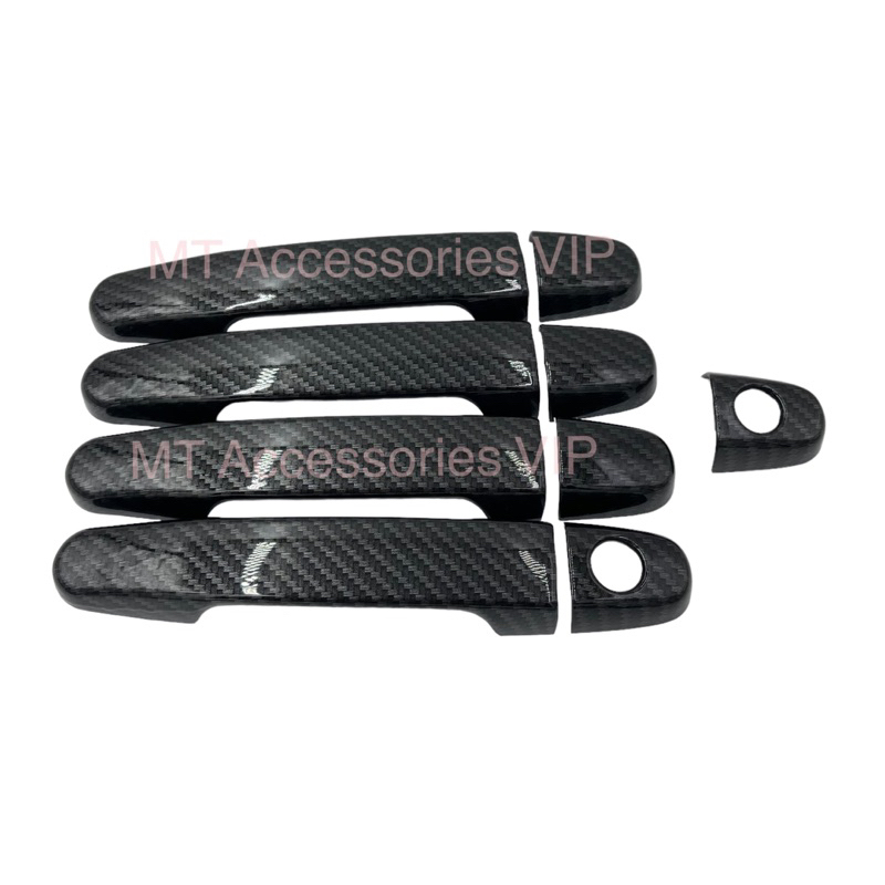 VIGO วีโก้ ใส่ได้ทุกปี เบ้ากันรอย ครอบมือจับ ครอบฝาถัง ลายแคฟล่าโลโก้แดง รุ่น4ประตู เลือกสินค้าในตัวเลือกค่ะ - รูปที่ 3