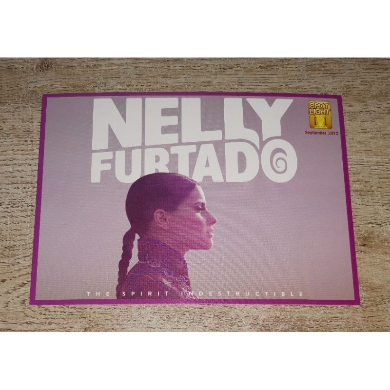 Nelly Furtado โปสการ์ด Promo Postcard The Spirit Indestructible Channel [V] / Not CD ไม่ใช่ ซีดี