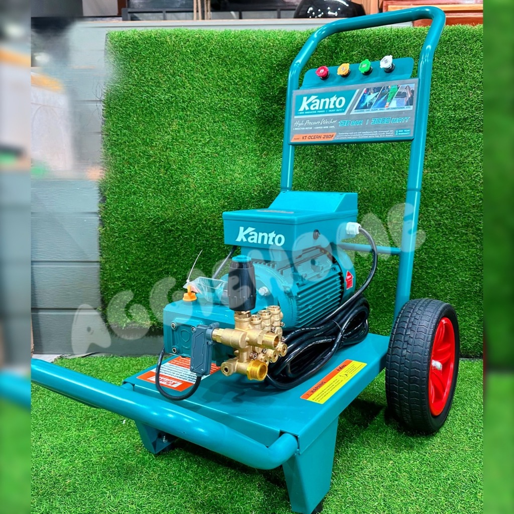 KANTO เครื่องอัดน้ำฉีด แรงดันสูง รุ่น KT-OCEAN-280F 130บาร์ 3000W 220V เสียงเงียบ เครื่องฉีดน้ำ