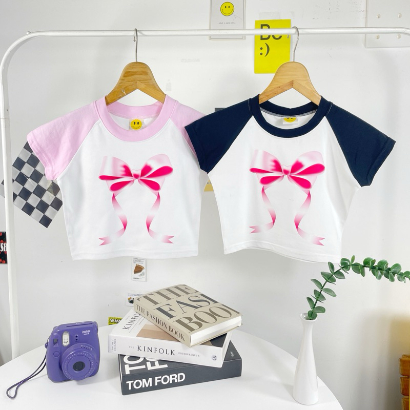 เสื้อครอปเด็กโต 7-15ปีจะใส่เต้นใส่เที่ยวก็น่าร้ากกกกก