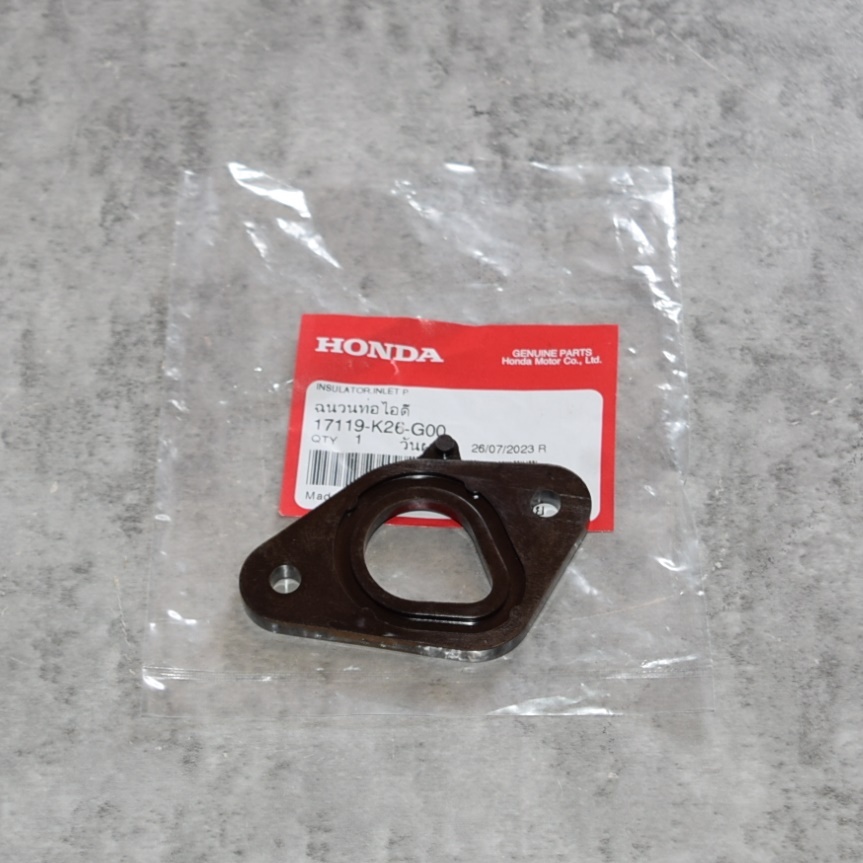 ฉนวนท่อไอดี INSULATOR,INLET P CT125 ปี2023 แท้ศูนย์ฮอนด้า ราคา/1ชิ้น 17119-K26-G00