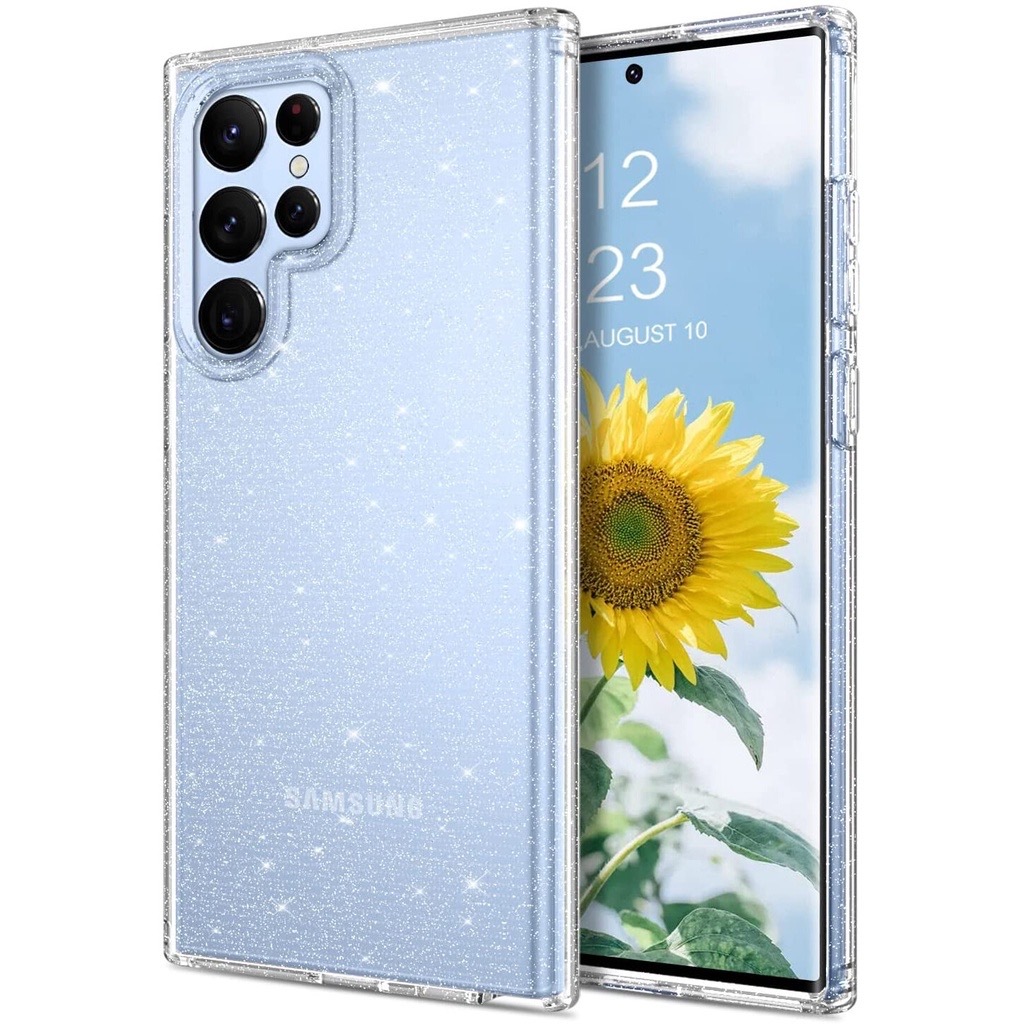 เคสโทรศัพท์มือถือซิลิโคน เคสใสกากเพชร SAMSUNG A55 S23FE note20 S22 S23 S24 ultra A35 5G S24FE  S24ultra เคสใสกันกระแทก