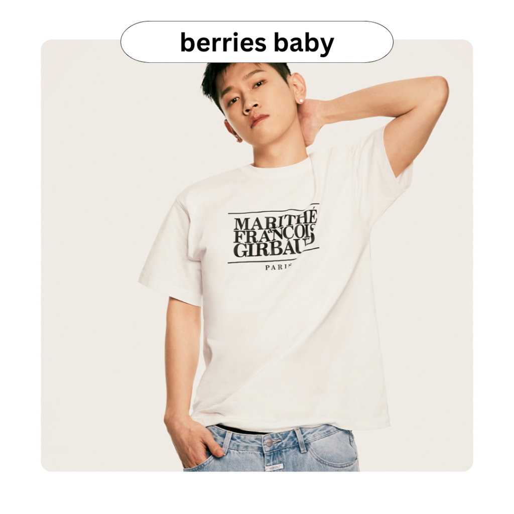 (พร้อมส่ง|ของแท้) berriesbaby | marithe - classic logo tee
