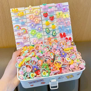 10ชิ้น พร้อมส่ง ยางรัดผมสำหรับเด็ก สไตล์เกาหลี น่ารัก