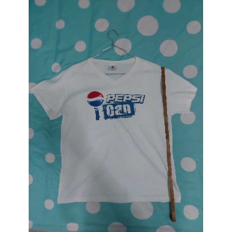 เสื้อยืด วินเทจ ลายเป๊ปซี่ pepsi I can  ไหล่กว้าง 20 นิ้ว  ยาว 25 นิ้ว เสื้อมือสอง