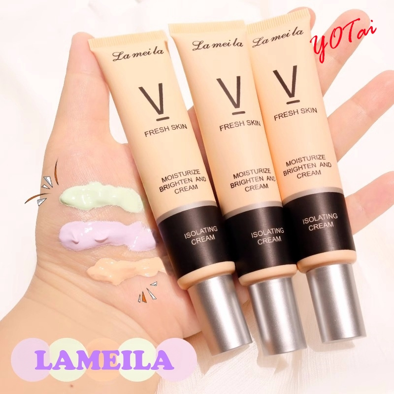 YOTAI ❤️LAMEILA❤️ ไพรเมอร์รองพื้น เบสครีม เบลอรูขุมขน ปรับผิวสว่างกระจ่าง หน้าเนียน กันน้ำ กันเหงื่อ ติดทนนาน