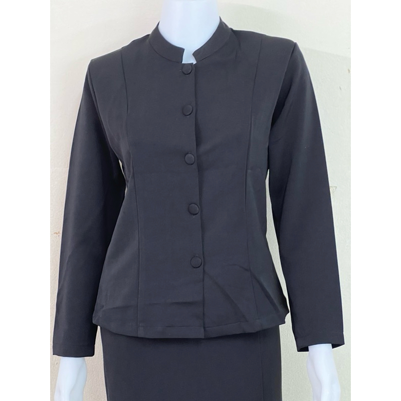 เสื้อจิตลดาแขนยาวเนื้อผ้านาโนมีอก-34-44 นิ้ว