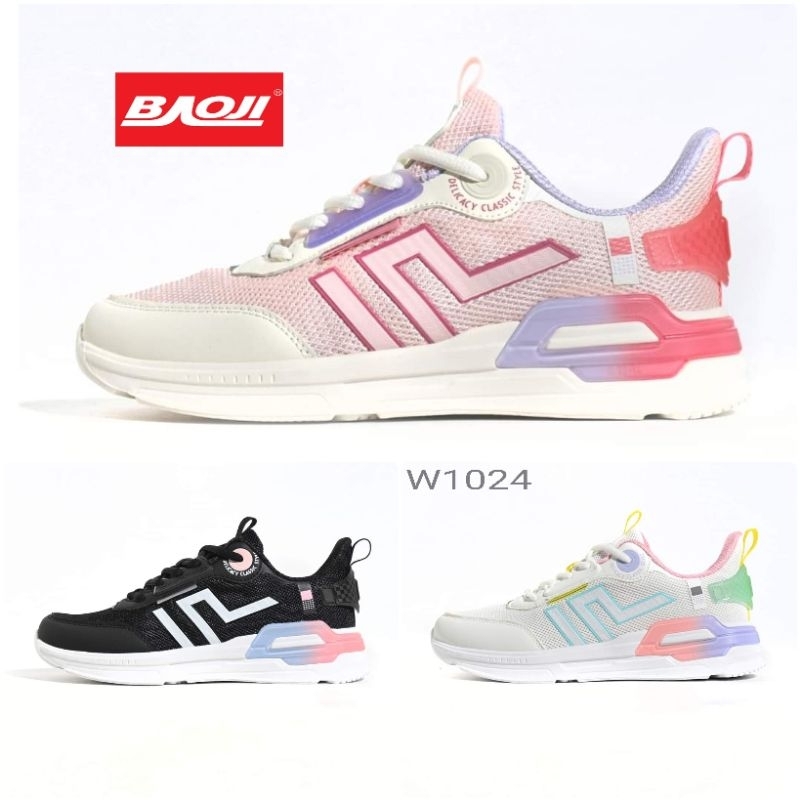 รองเท้าผ้าใบ Sneakers Velvet สไตล์เอ็นเอ็มดี Baoji บาโอจิ BJW1024 ไซส์หญิง 37-41