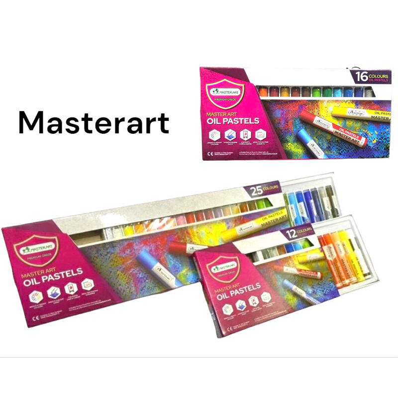 Master Art มาสเตอร์อาร์ต สีชอล์กน้ำมัน สีเทียน ขนาด 12 ,16, 25 สี
