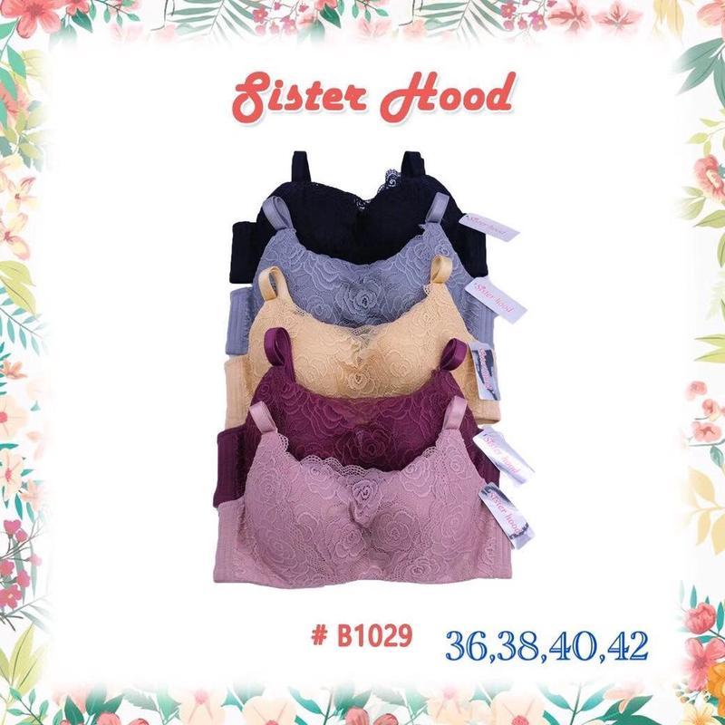 sister hood 1029 บราบังทรง ลายลูกไม้ มีโครง ฟองบาง คัพBC
