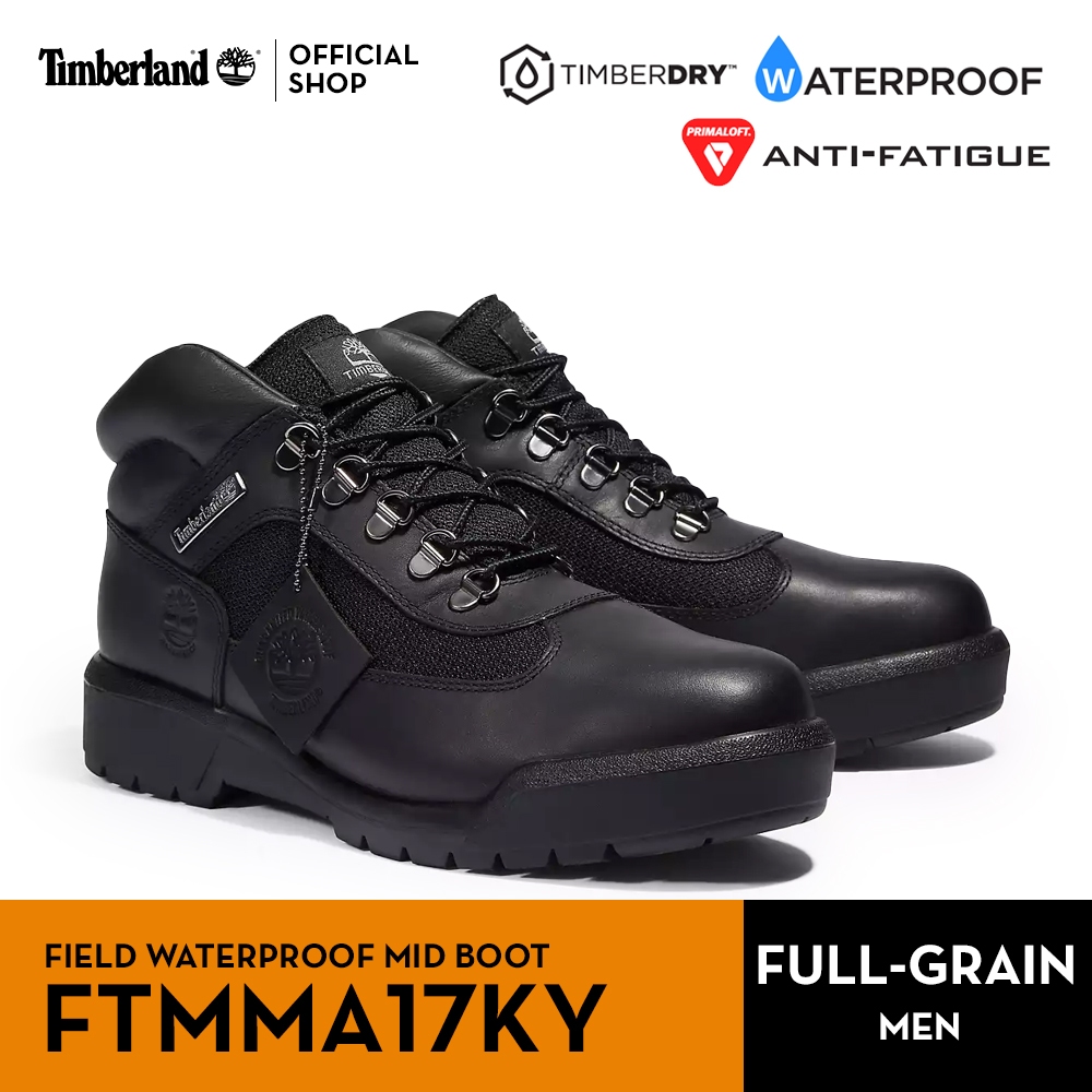Timberland Men's FIELD Waterproof Leather and Fabric Mid Boot รองเท้าผู้ชาย (FTMMA17KY)