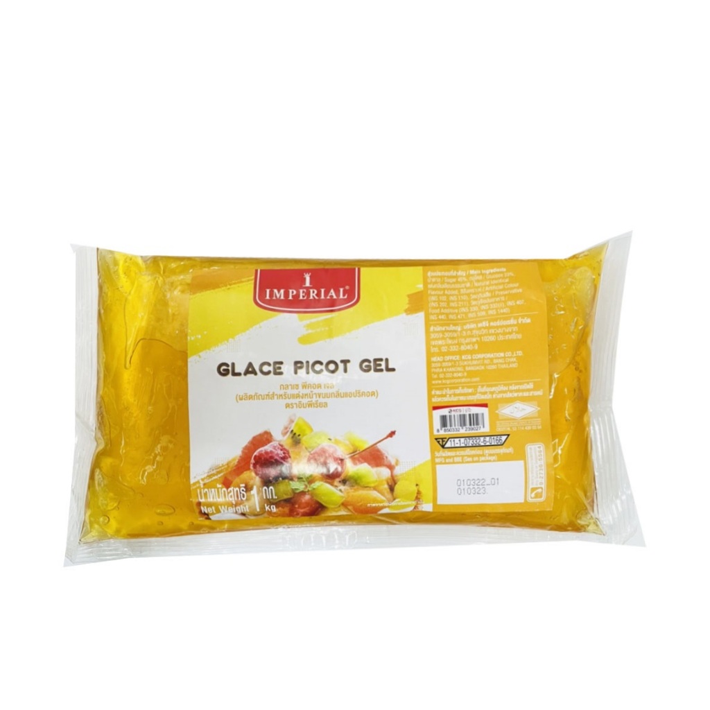 Glace Picot กลาเซ่พีคอต เจลเคลือบหน้าขนม ทาผลไม้ (มีขนาด 1 kg. และแบ่งขายใส่ขวด 200 g.)