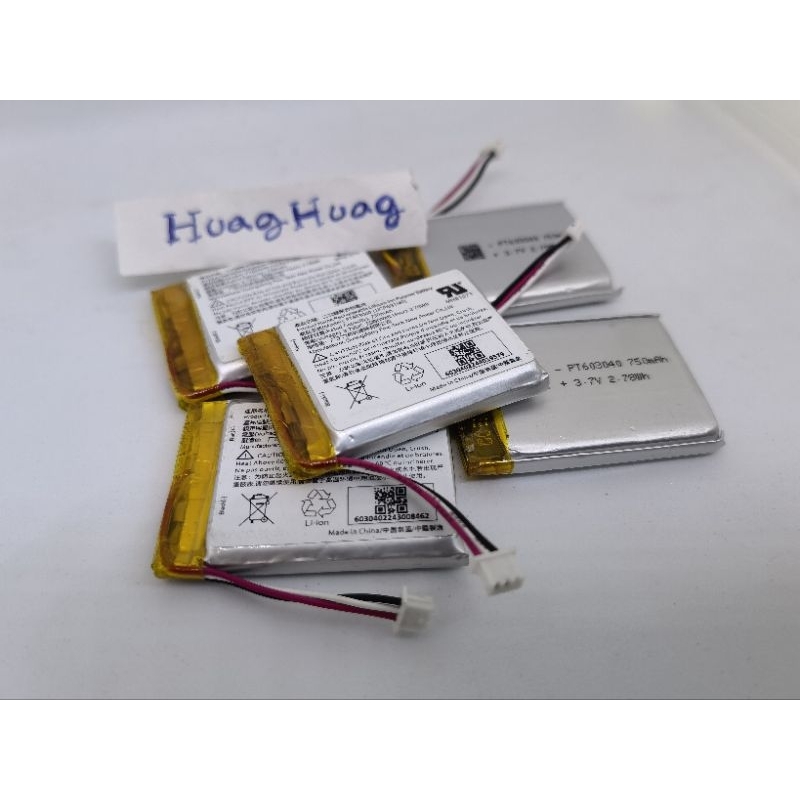 แบตเตอรี่ Battery Lithium Polymer PT604030 ขนาด 750mAh 3.7VDC  แบบสายไฟ 3 เส้น บวก ลบ อุณหภูมิ​  มีม