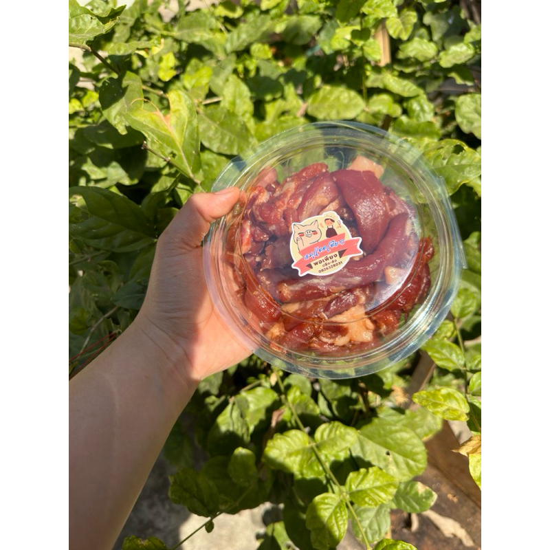 หมูแดดเดียวสันคอพอเพียง 2 KG