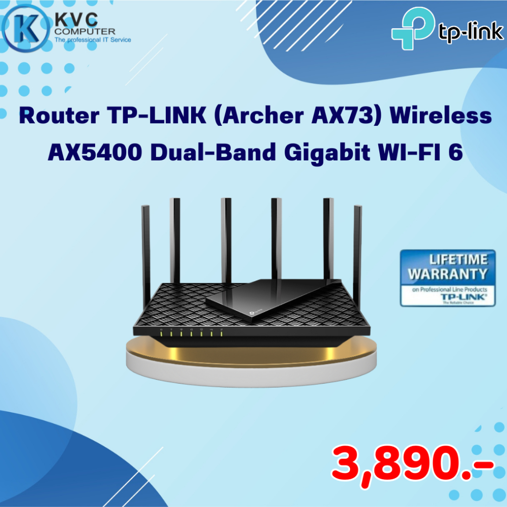 Router TP-LINK (Archer AX73) Wireless AX5400 Dual-Band Gigabit WI-FI 6