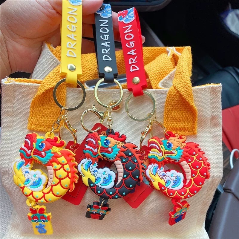 ❤️ของพร้อมส่งจากไทย❤️ พวงกุญแจมังกร จี้มังกร เสริมอำนาจบุญบารมี ใช้ห้อยกระเป๋า ให้เป็นของขวัญปีใหม่ - รูปที่ 4