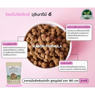 🧡(Lotใหม่สุดEXPเดือน7/2028)🧡🐢อาหารเต่าบกPro-reptiles Junior สูตรเต่าเด็กเม็ดเล็ก🐢