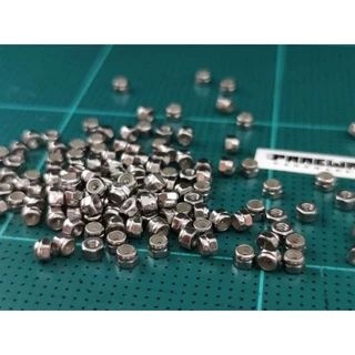 [6ชิ้น] Locknut M2 สแตนเลส 304 ชุด เงางามทนทาน ใช้กับประแจ 4.0 mm - Mini4WD M2 Locknut Stainless Steel