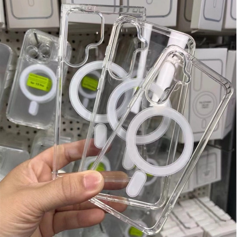 สำหรับ Samsung S24/S24Plus/S24Ultra/S23FE กันกระแทกขอบกล้องยกสูง ป้องกันเครื่องมือถือ แบบใส สินค้าพร้อมส่งจากไทย