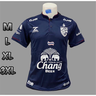 เสื้อบอลเสื้อกีฬาคอจีนมีแค่เสื้อเป็นทรงตรงผ้านิ่มเย็นใส่สบายขนาดไซร้M L XL 3XL