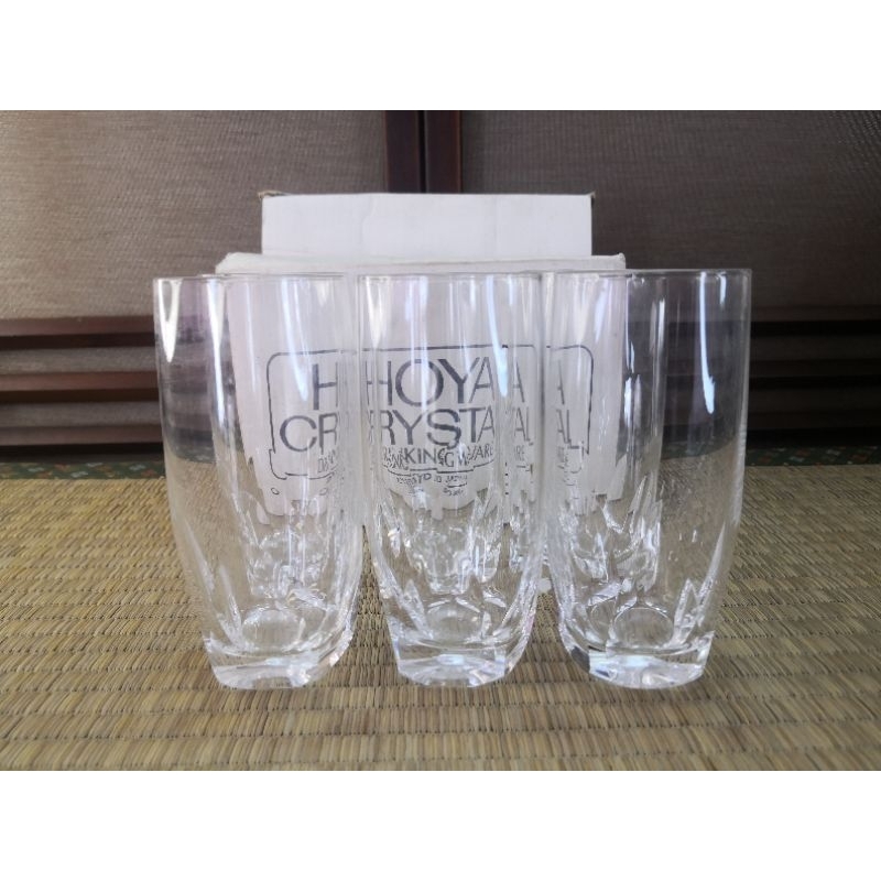 แก้ว​ Hoya Crystal Tokyo Japan แท้100% ทดสอบฟังเสียงกังวาน​เวลาแก้วชนกัน